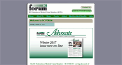 Desktop Screenshot of bcforum.ca